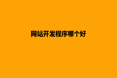网站程序开发工作有哪些(网站开发程序哪个好)