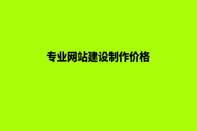 专业网站建设制作公司哪家好(专业网站建设制作价格)