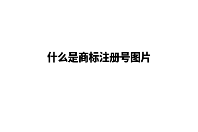 什么是商标注册(什么是商标注册号图片)
