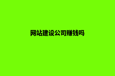 建设网站公司哪里好(网站建设公司赚钱吗)
