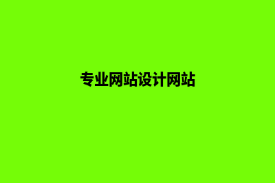 专业网站设计公司(专业网站设计网站)