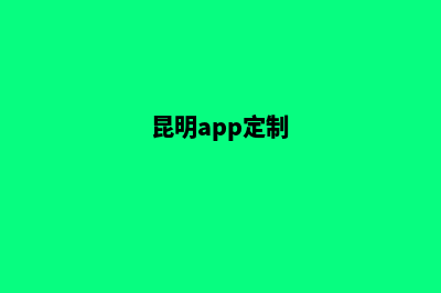 昆明定制网站建设公司(昆明app定制)