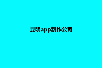 昆明app如何开发(昆明app制作公司)