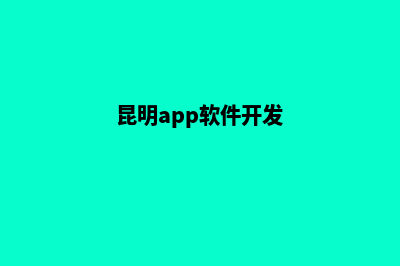 昆明app商城开发(昆明app软件开发)