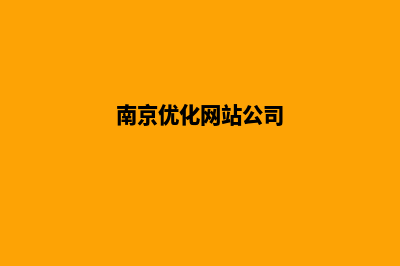 南京网站优化公司(南京优化网站公司)