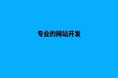 高端网站开发(专业的网站开发)