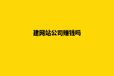 建网站的公司排名(建网站公司赚钱吗)