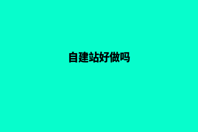 微建站能做自然排名吗(自建站好做吗)