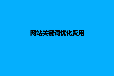 网站关键词优化软件(网站关键词优化费用)