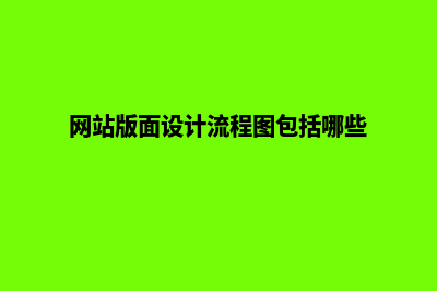 网站版面设计(网站版面设计流程图包括哪些)