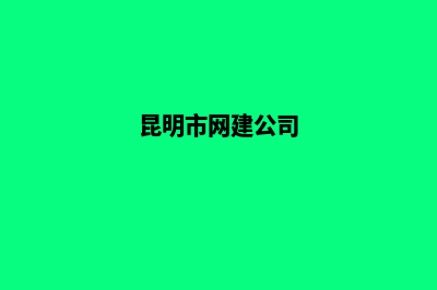 昆明建公司的网站(昆明市网建公司)