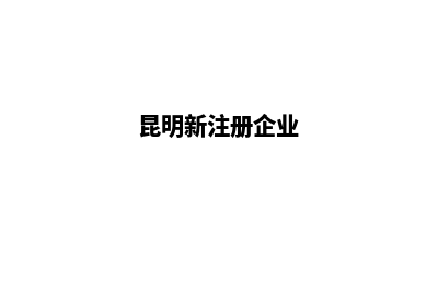 昆明建立企业官网(昆明新注册企业)