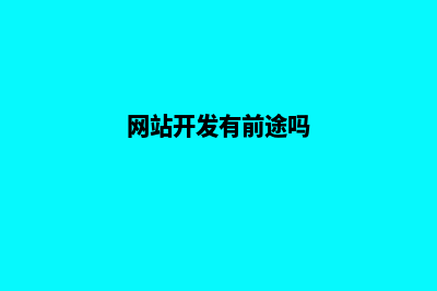 网站开发平台有哪些(网站开发有前途吗)