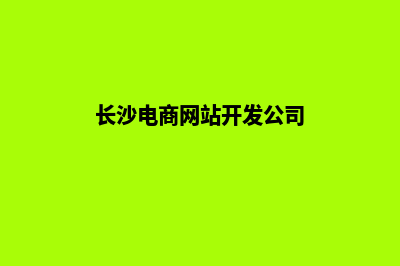 长沙电商网站开发(长沙电商网站开发公司)