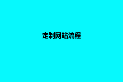 专业网站定制(定制网站流程)