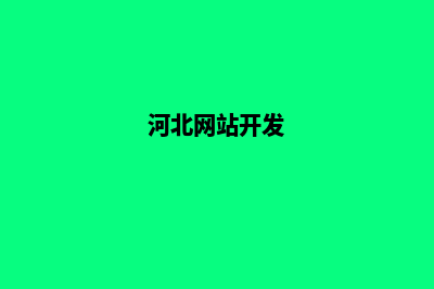河北网站设计公司(河北网站开发)