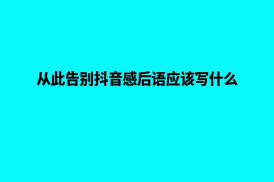 从此告别语言障碍，双语网站建设助您轻松迈进全球市场！(从此告别抖音感后语应该写什么)