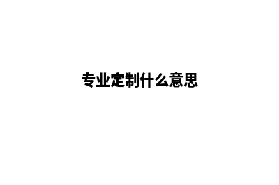 高效专业，定制单位网站建设，带你腾飞！(专业定制什么意思)