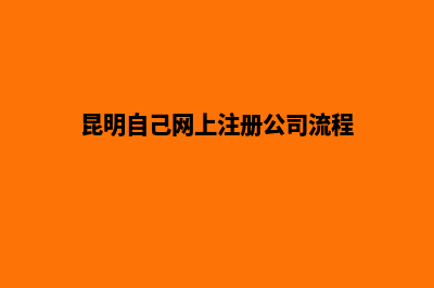 昆明个人网站开发工作室(昆明自己网上注册公司流程)