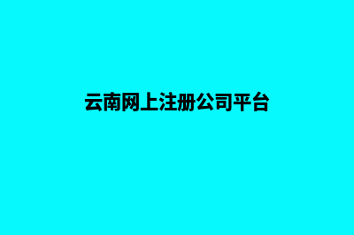 云南公司网站定制收费(云南网上注册公司平台)