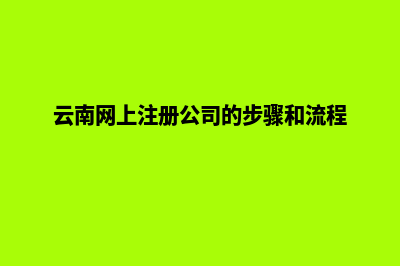云南公司网站开发费用(云南网上注册公司的步骤和流程)