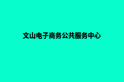 文山电子商务网页制作费用(文山电子商务公共服务中心)