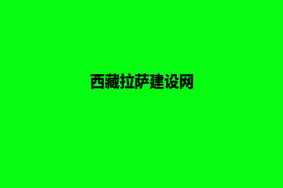 拉萨网站建设定制(西藏拉萨建设网)