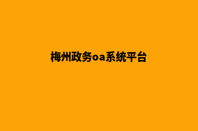 梅州企业网页制作流程(梅州政务oa系统平台)