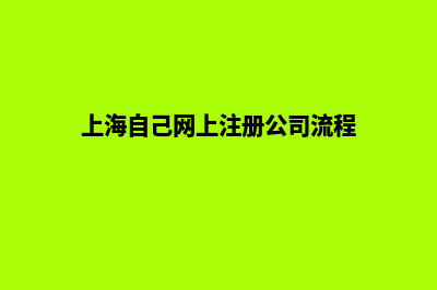 上海怎么创建网站制作(上海自己网上注册公司流程)