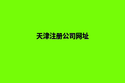 天津公司网站开发流程(天津注册公司网址)