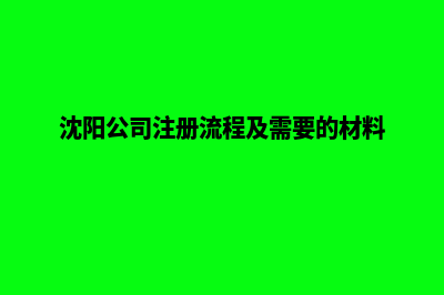 沈阳公司网站开发步骤(沈阳公司注册流程及需要的材料)