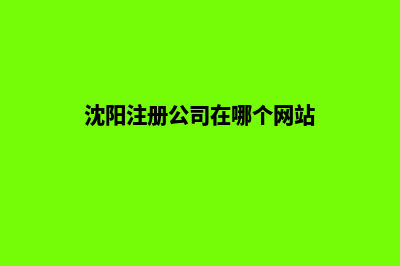 沈阳公司网站开发多少钱(沈阳注册公司在哪个网站)