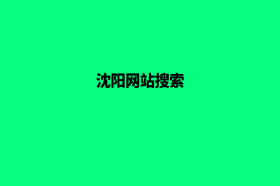 沈阳专业网站开发价格(沈阳网站搜索)
