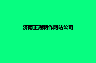 济南专业app制作(济南正规制作网站公司)