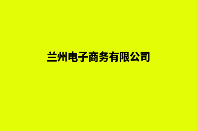 兰州电商网站开发价格(兰州电子商务有限公司)