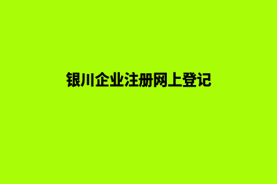银川公司网页重做多少钱(银川企业注册网上登记)